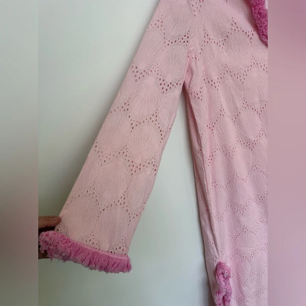 SAIL TO SABLE Eyelet Caftan – Blush | Size Small | NWOT - Picture 6 of 10